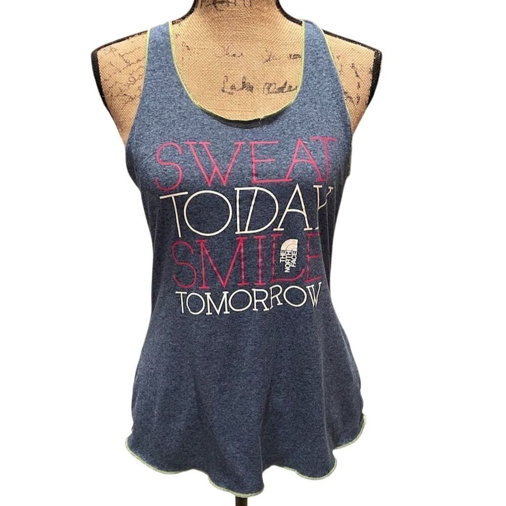 *3/$15 The North Face Women's Blue  StandardSweat Today Smile Tomorrow M